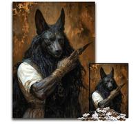 Jigsaw Puzzles for Adults 1000 Piece Anubis God Paper Jigsaw Puzzles Ideal for Teenagers & Collectors Travel Gift Family Activity 1000 PCS(38x26cm)