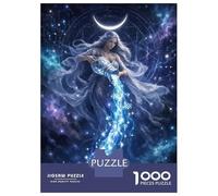 Jigsaw Puzzles for Adults 1000 Piece Aquarius Zodiac Goddess Pouring Water Puzzles for Adults Relaxing Games A Work of Art Fun Activities at Home 38x26cm/1000pcs