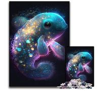 Jigsaw Puzzles for Adults 1000 Piece Aquatic Majestic Creature Wooden Jigsaw Puzzles for Adults Challenging DIY Brain Teaser Perfect Family Game Or Decorative Gift 1000 PCS(75x50cm)