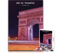 Jigsaw Puzzles for Adults 1000 Piece Arc De Triomphe Educational Games Pattern Assembly Educational Toy Size 38x26cm