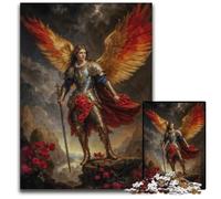 Jigsaw Puzzles for Adults 1000 Piece Archangel Michael Angelic Warrior Jigsaw Puzzles for Adults Perfect for Teenagers & Home Decor 1000 PCS(75x50cm)
