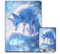 Jigsaw Puzzles for Adults 1000 Piece Arctic Fox Digital Art Impossible Jigsaw Puzzles for Adults Challenging Brain Teaser for Teenagers Family Fun Interactive Game 1000 PCS(38x26cm)
