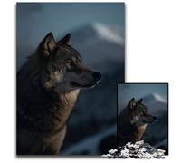 Jigsaw Puzzles for Adults 1000 Piece Arctic Wolf in The Snow Paper Jigsaw Puzzles for Adults Gift for Men And Women Daily & Special Occasion 1000 PCS(38x26cm)