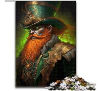 Jigsaw Puzzles for Adults 1000 Piece Armored Leprechaun Difficult Puzzles for Adults Skill Level Beginner, Great for Birthday (Size 26x38cm)