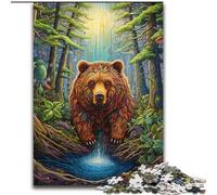 Jigsaw Puzzles for Adults, 1000 Piece Art Animal Bear Puzzle Adult Game Gift Family Interactive Game Brain Challenge Gift (size : 26x38cm)