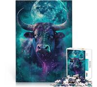 Jigsaw Puzzles for Adults 1000 Piece Art Buffalo Jigsaw Puzzle - Challenging Game 26x38cm Artists Collection Fine Art for teenager Age 14 Up