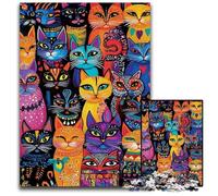 Jigsaw Puzzles for Adults, 1000 Piece Art Cat Wooden Jigsaw Puzzles Interesting Stress Reduction, Gifts Ideas for 14+ 50X75CM