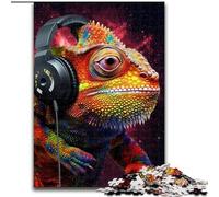 Jigsaw Puzzles for Adults, 1000 Piece Art Chameleon Jigsaws 1000 Pieces for Adults Challenging DIY Art for Enthusiasts, for Relaxation (Szie 26x38cm)