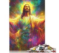 Jigsaw Puzzles for Adults 1000 Piece Art Christian Jesus Puzzles for Adults Paper Board Puzzles Funny 1000pcs (38x26cm)