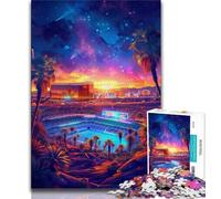 Jigsaw Puzzles for Adults 1000 Piece Art Colourful Buildings Puzzles for Teenagers,Challenging Game Gifts for Is Ideal As A Gift for The Whole Family 26x38cm
