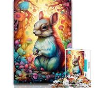 Jigsaw Puzzles for Adults 1000 Piece Art Cute Squirrel Jigsaw,Educational Games Wall Decoration Unique Birthday And Xmas Gifts 26x38cm