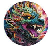 Jigsaw Puzzles for Adults 1000 Piece Art Flying Dragons 1000 Piece Jigsaw with Family Interactive Game, for Ages 14+ (67.5x67.5cm)