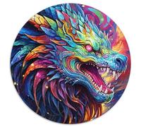 Jigsaw Puzzles for Adults 1000 Piece Art Flying Dragons Challenging Puzzles Develops Hand-Eye Coordination Skills,Perfect for Birthday Gifts (67.5x67.5cm)