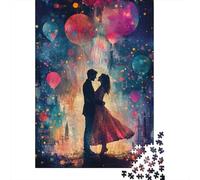 Jigsaw Puzzles for Adults 1000 Piece Art Happy Lovers Paperboard Puzzles for Adults Funny 1000pcs (38x26cm)