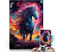 Jigsaw Puzzles for Adults 1000 Piece Art Horse Games Toys Gift 26x38cm Every Piece is Unique - Challenging Family Fun Game