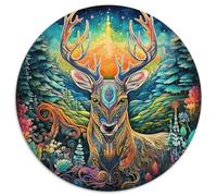 Jigsaw Puzzles for Adults 1000 Piece Art Moose Challenging Puzzles Perfect for Family Fun on Christmas,Thanksgiving,Birthdays & Easter (67.5x67.5cm)