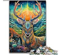 Jigsaw Puzzles for Adults, 1000 Piece Art Moose Jigsaw Puzzles for Adults Family Interactive Game, DIY Home Decor Brain Challenge Gift (Szie 26x38cm)