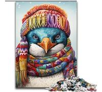 Jigsaw Puzzles for Adults 1000 Piece Art Penguin Wooden Jigsaw Puzzles for Adults size50x75cm Brain-Challenging DIY Decorative Game, Family Interactive Toy
