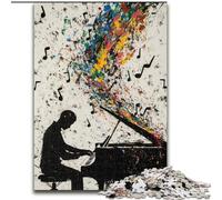 Jigsaw Puzzles for Adults, 1000 Piece Art Piano Jigsaw Puzzles for Adults 1000 Family Fun Craft, Perfect for Birthdays, Holidays (Size 26x38cm)