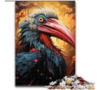 Jigsaw Puzzles for Adults 1000 Piece Artistic Giant Hornbill Jigsaw Brain Teaser Game for Teenagers, for Family Game Night (size : 50x75cm)