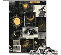 Jigsaw Puzzles for Adults 1000 Piece Artistic Moon Collage Help The Brain Exercise Addictive Toys to Cultivate Patience A Work of Art 26x38cm