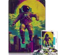 Jigsaw Puzzles for Adults 1000 Piece Astronaut 1000 Pieces for Adults,Artistic Wall Decor & Birthday Gift Idea for Friends, Home Office 75x50cm