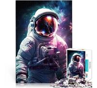 Jigsaw Puzzles for Adults 1000 Piece Astronaut Digital Art Stressabbau-Spielzeug Geburtstagsgeschenk, Geschenke75x50cm