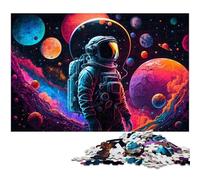 Jigsaw Puzzles for Adults 1000 Piece Astronaut Exploration Wooden Jigsaw Puzzles for Adults Brain Challenge Game for Teenagers & Family Interaction 50x75CM/19.68x29.52inch