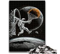 Jigsaw Puzzles for Adults 1000 Piece Astronaut Football for And from 14 Years And over Hands-on Game Christmas Game Gifts 38x26cm