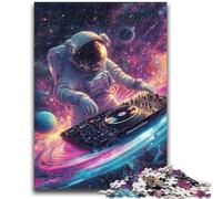 Jigsaw Puzzles for Adults 1000 Piece Astronaut Playing Piano Puzzles for Teenagers,Challenging Game Gifts for Is Ideal As A Gift for The Whole Family (50x75cm)