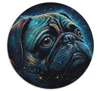 Jigsaw Puzzles for Adults 1000 Piece Astronaut Raccoon 1000 Pieces Round Puzzles for Adults Family Interactive Game, Craft Gift with Colorful Artwork 1000pcs (67.5x67.5cm)