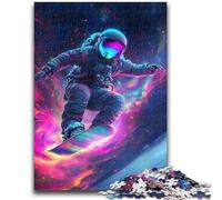 Jigsaw Puzzles for Adults 1000 Piece Astronaut Surfing Help The Brain Exercise Addictive Toys to Cultivate Patience Artists Collection, Fine Art 26x38cm