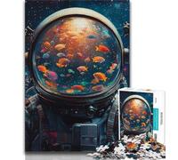 Jigsaw Puzzles for Adults 1000 Piece Astronaut Teenager Jigsaw,Challenging Game Toys Wall Decoration Unique Birthday And Xmas Gifts (size 75x50cm)