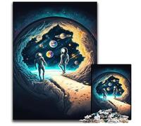 Jigsaw Puzzles for Adults 1000 Piece Astronaut Wooden Jigsaw Puzzles for Adults for Home Decor, Brain Training 50x75CM/19.68x29.52inch