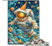 Jigsaw Puzzles for Adults, 1000 Piece Astronaut's Birthday Jigsaw Challenging Brain Teaser for Teenagers, Perfect for Home Decor Or Gift (size 50x75cm)
