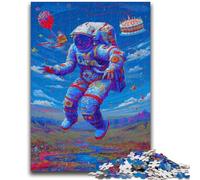 Jigsaw Puzzles for Adults 1000 Piece Astronauts in Space Help The Brain Exercise Addictive Toys to Cultivate Patience Parent-child Interaction 26x38cm