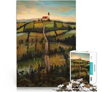 Jigsaw Puzzles for Adults 1000 Piece At the end of the street Made of cardboard for and 14 years and over Intellectual decompression educational toy Birthday Gifts。size：38x52cm/14.96x20.47inch
