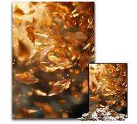 Jigsaw Puzzles for Adults 1000 Piece Autumn Whirl 鈥-In The Glow of Falling Leaves - Falling Autumn LeavesJigsaw Puzzles for Adults Perfect DIY Art Decor Or Birthday Gift 1000 PCS(75x50cm)