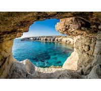 Jigsaw Puzzles For Adults 1000 Piece Ayia Napa Cyprus Sea Cave Views Landscape Photo Photograph Beach Sunset Palm Pictures Family Funny Challenging Holiday Puzzles Gift