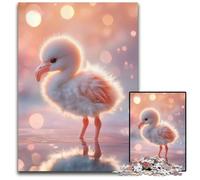 Jigsaw Puzzles for Adults 1000 Piece Baby Flamingo Sunset Puzzles for Adults Home Activity for Holidays Birthdays And Family Game Nights 1000 PCS(75x50cm)