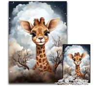 Jigsaw Puzzles for Adults 1000 Piece Baby Giraffe Puzzles for Adults Home Activity for Holidays Birthdays And Family Game Nights 1000 PCS(75x50cm)