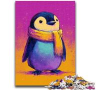 Jigsaw Puzzles for Adults 1000 Piece Baby Penguin for And 14 Years And over Interesting Stress Reduction Gifts for Friends And Family 50x75cm