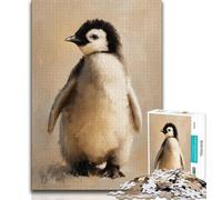 Jigsaw Puzzles for Adults 1000 Piece Baby Penguin,Help The Brain Exercise Addictive Toys to Cultivate Patience Perfect Decoration 75x50cm