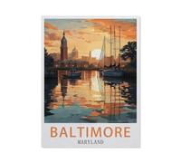 Jigsaw Puzzles for Adults 1000 Piece，Baltimore Maryland，Classic Puzzle Teens Boys Girls Puzzles for DIY Intellective Educational Game, Gift Home Decor（50x70cm）-EV50