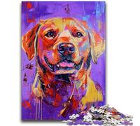 Jigsaw Puzzles for Adults 1000 Piece Basquiat-style Labrador Puzzles for Adults,Challenging Game for The Whole for Women, Gifts for Men (75x50cm)