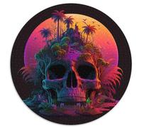 Jigsaw Puzzles for Adults 1000 Piece Beach Skeleton Impossible Jigsaw Puzzles for Adults Perfect Christmas & New Year Gift, 67.5x67.5 cm