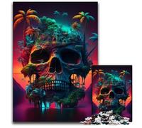 Jigsaw Puzzles for Adults, 1000 Piece Beach Skeleton Wooden Jigsaw Puzzles for Adults Challenging Brain Teaser for Teenagers, Family Fun Interactive Game 50x75CM/19.68x29.52inch