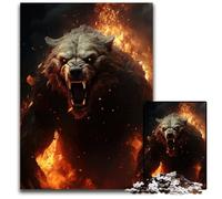 Jigsaw Puzzles for Adults 1000 Piece Bear From Hell Paper Jigsaw Puzzles for Birthdays And Holidays 1000 PCS(38x26cm)