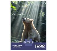Jigsaw Puzzles for Adults 1000 Piece Bear in Sunlight Jigsaws for Adults Anti-Stress Toys Birthday Present Unique Birthday And Gifts 52x38cm/1000pcs