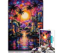 Jigsaw Puzzles for Adults 1000 Piece Beautiful Beaches Scenery Jigsaw,Challenging Game Gifts for Is Ideal As A Gift for The Whole Family 38x26cm